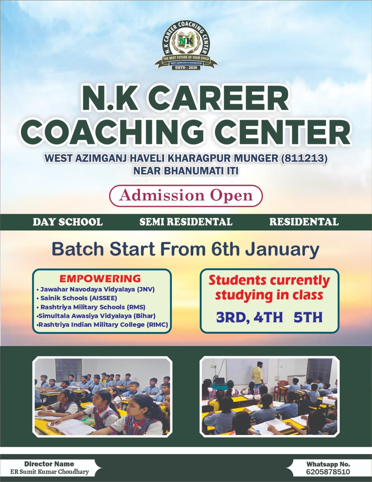 N.K Career Coaching Center Banner